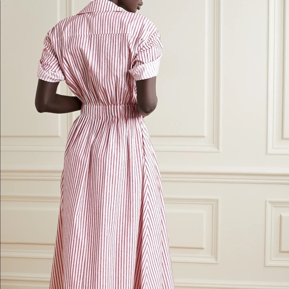 Rosie Assoulin By Any Other Name shirred waist tea dress - Picture 3 of 10
